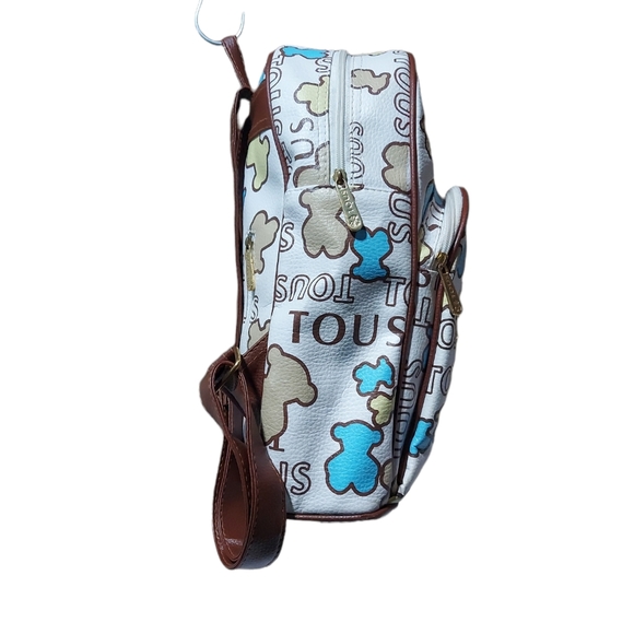 Tous Leather Backpack White/Multicolor  EUC - Picture 7 of 15